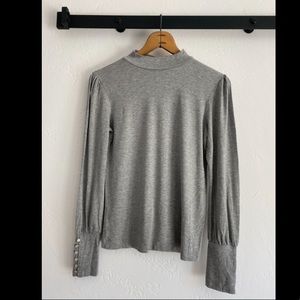 Banana Republic Stretch Mock Neck Top